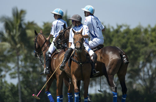 Adolfo Cambiaso atuou ao lado dos filhos Mia e Poroto em competição no Grand Champions Polo Club em 2018. (crédito - Grand Champions Polo Club)