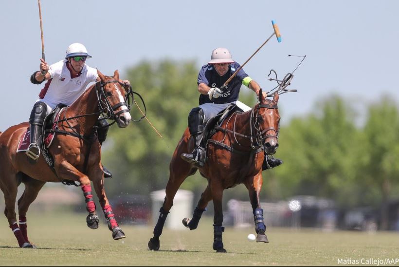 La Dolfina Polo Ranch conseguiu abrir vantagem no chukker decisivo e ficou com um bom resultado no jogo com La Aguada (crédito da foto - Matias Callejo / aapolo.com)