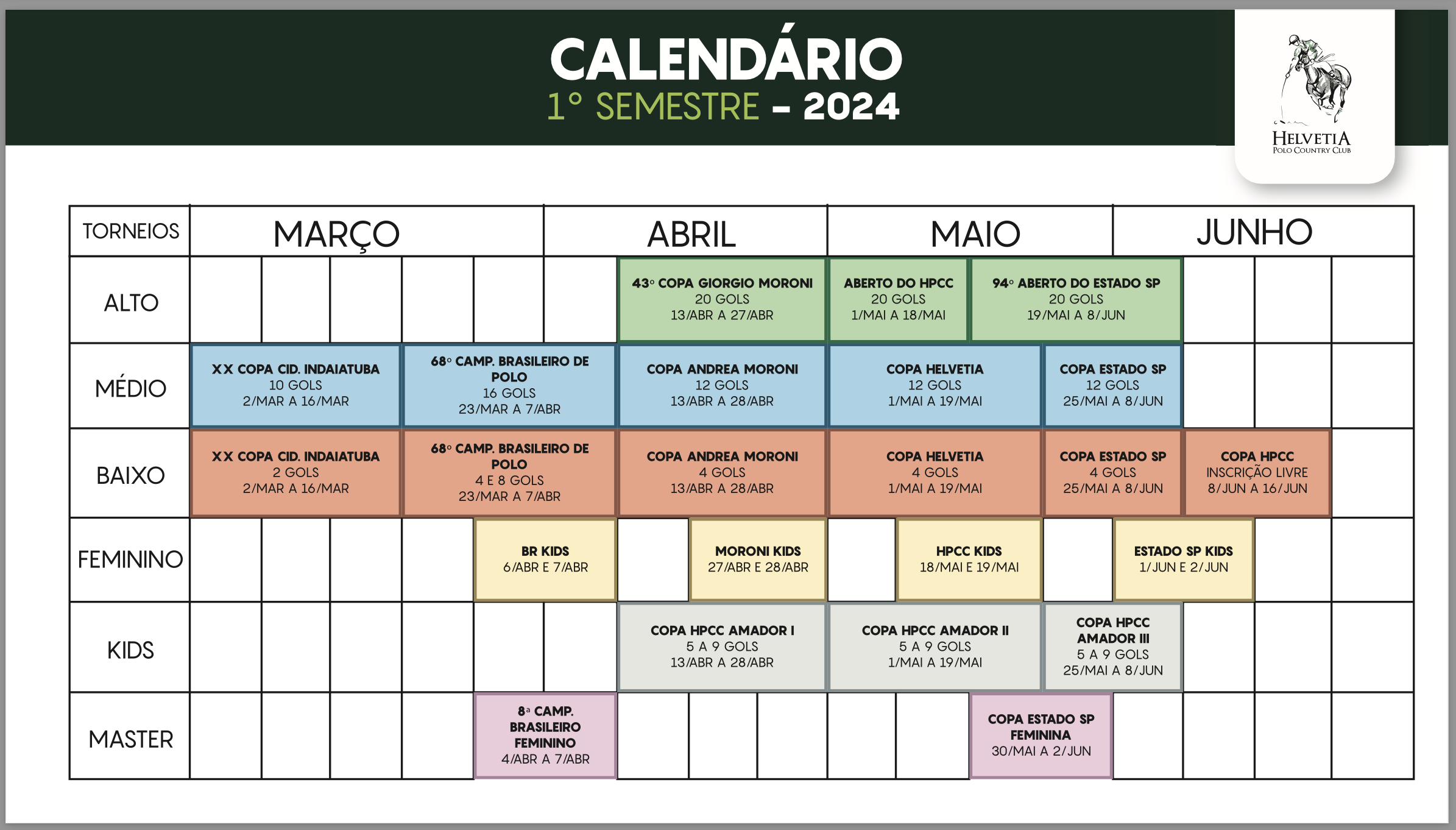 CENTRAL TORNEIOS  Calendário de torneios