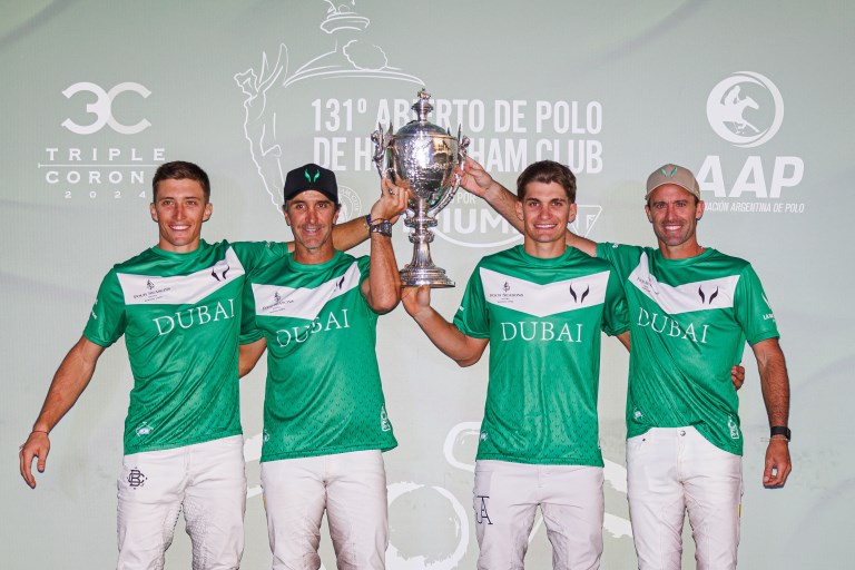 Equipe La Natividad, campeã do Aberto de Hurlingham (crédito - Matías Callejo / Prensa Asociación Argentina de Polo)